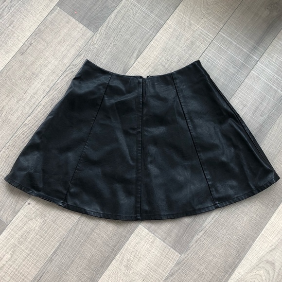 Faux Leather Skirt - Picture 2 of 5
